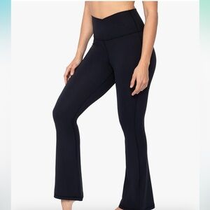 90 Degree  Wonderlink Madison High Elastic Free Crossover Waist Flare Leg Pant